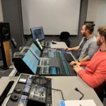 Working at the Lawo mc²36 in Tonstudio B