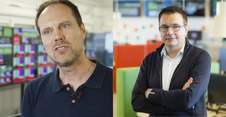 Lawo IBC Breakfast Sessions with HBS’ Bart Lucassen and RTL Belgium’s Frédéric Bochart