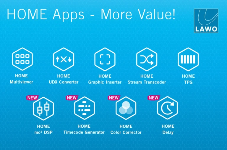 More Apps, More Value: Lawo Doubles the Number of HOME Apps
