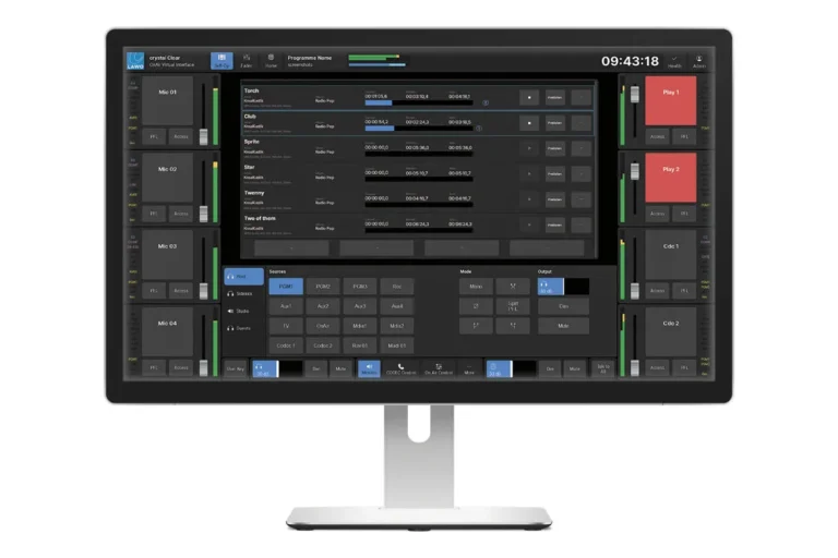 Lawo crystal Clear Virtual OnAir Control Interface: Debut at IBC