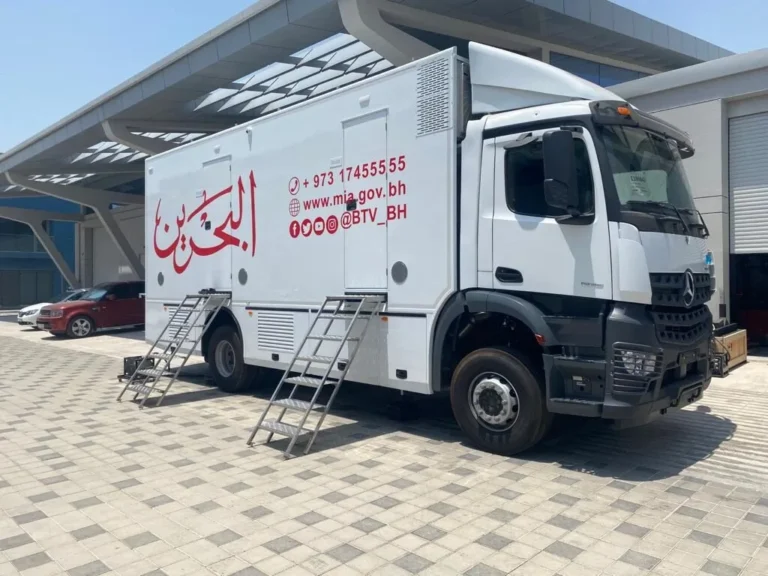 Bahrain TV OB vans controlled by Lawo VSM with mc² production consoles
