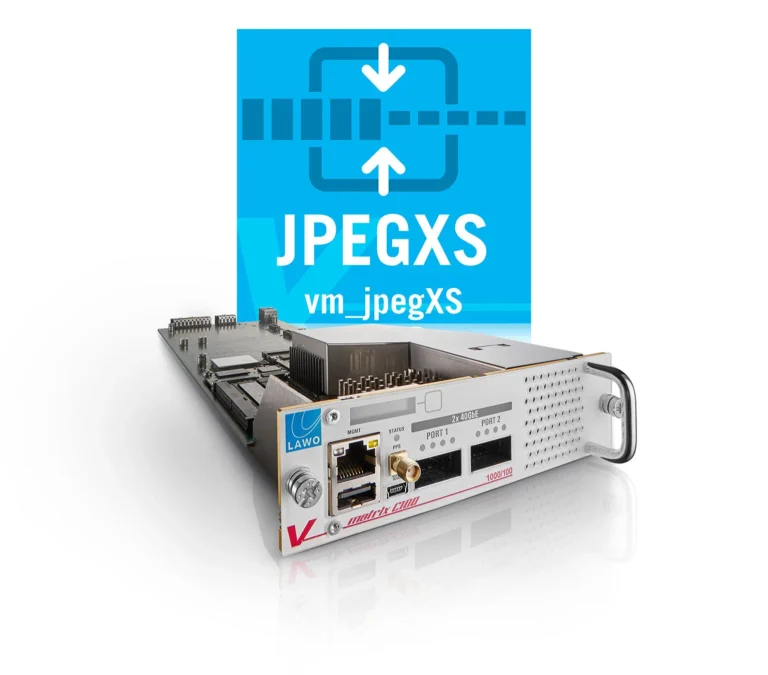 New Features for Lawo’s HOME and JPEG XS app for V__matrix at IBC, booth #8.B90