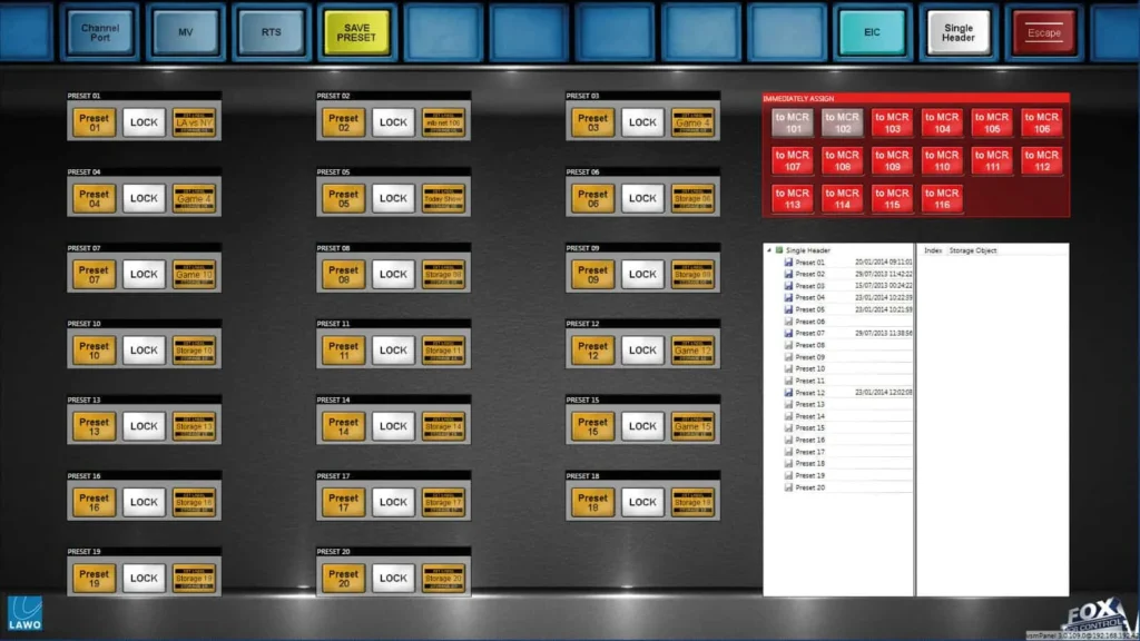 Save Preset Screen Lawo
