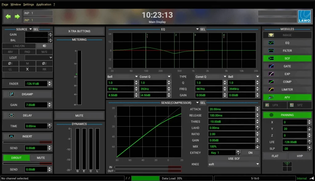 mxGUI ChannelConfig